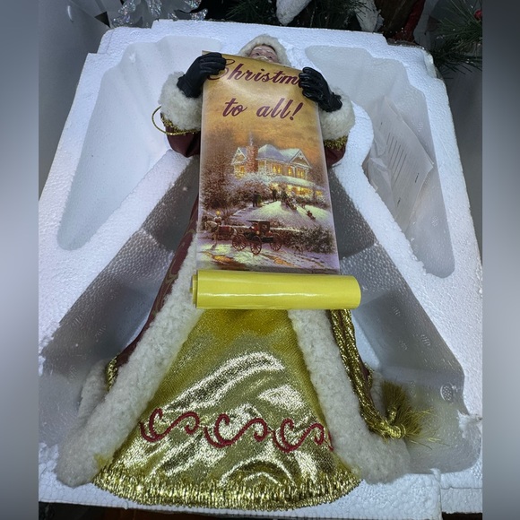 Thomas Kinkade Santa Tree Topper New - Picture 2 of 8